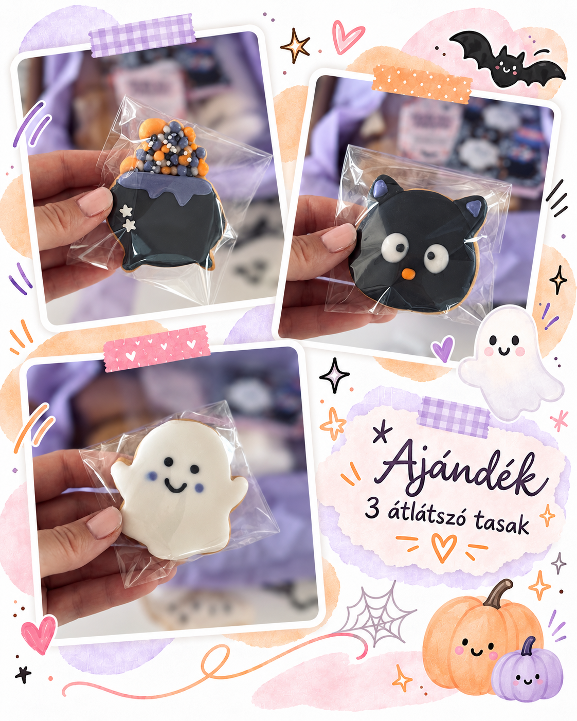 Halloweeni Mézike ajándékba csomagolva